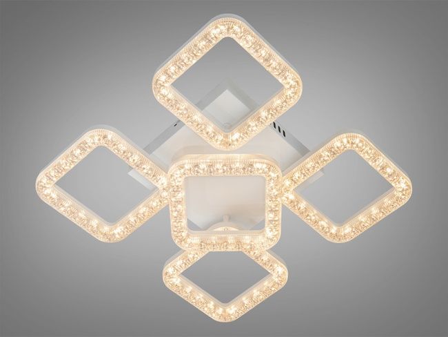 Стельова LED люстра біла 74W