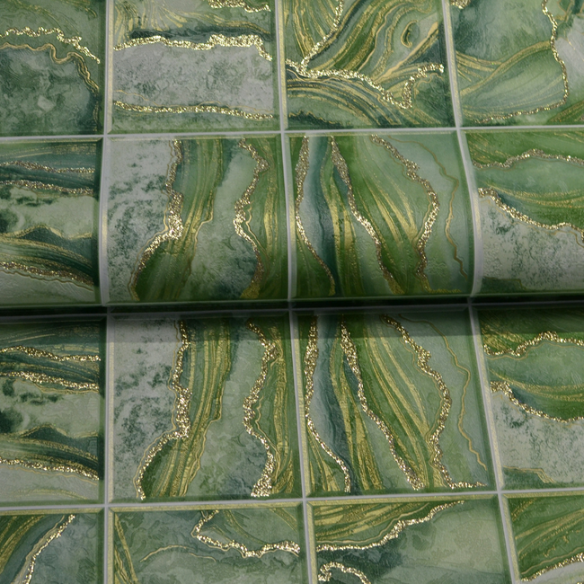 Шпалери вінілові на паперовій основі супер мийка Слов'янські шпалери Expromt В49,4 зелений 0,53 х 10,05м (5794-04)