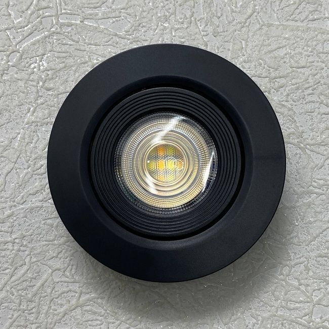 Светильник накладной поворотный черный NORA PRO/S-5  LED 5w 3CCT 450lm 170-265v d-93мм (016-078-1005)