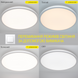 Накладной светодиодный светильник OKO 54W R-ON/OFF 400&times;25-WHITE-220-IP20 Управляется выключателем (без пульта), Білий