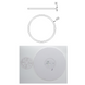 Накладной светодиодный светильник OKO 54W R-ON/OFF 400&times;25-WHITE-220-IP20 Управляется выключателем (без пульта), Білий