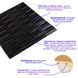 Панель стінова самоклеюча декоративна 3D чорний кірпіч 700х770х7мм (038), Черный, Чорний