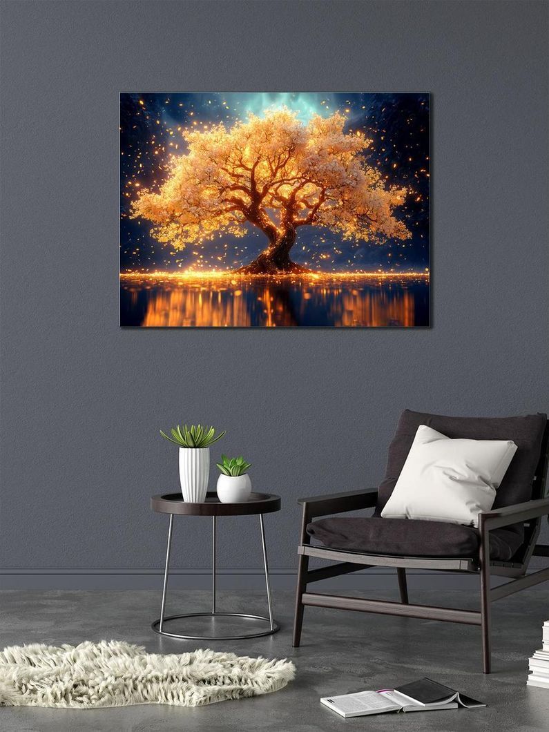 Картина на холсті МАKO " Золоте дерево життя " 50x70 см MK10538_5070