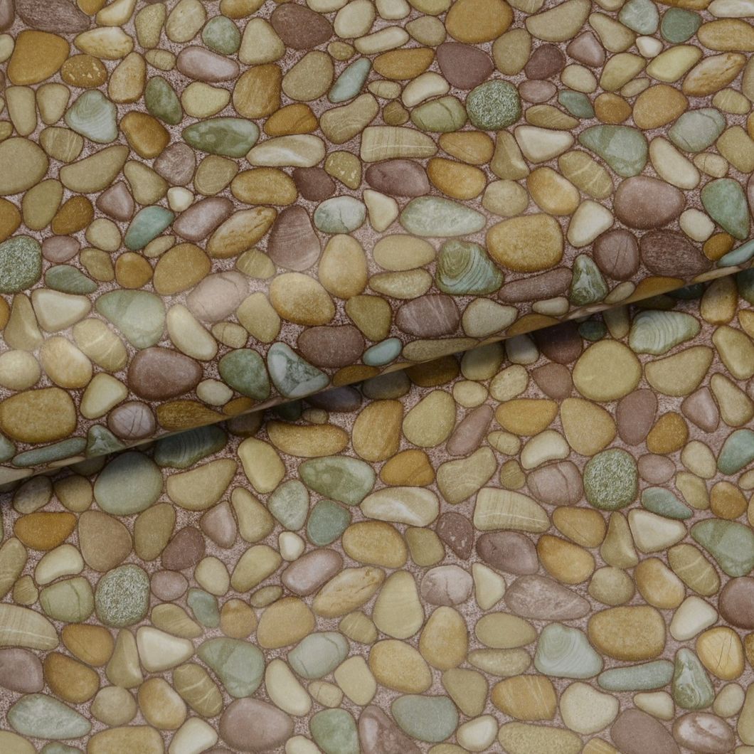 Обои влагостойкие на бумажной основе Шарм Стоун песочный 0,53 х 10,05м (158-03)