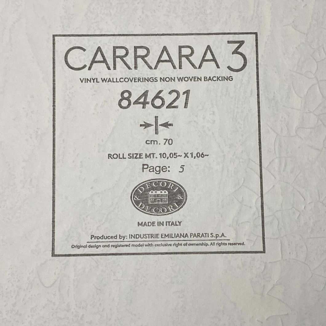 Обои виниловые на флизелиновой основе Emiliana Parati Carrara оранжевый 1,06 х 10,05м (84621)
