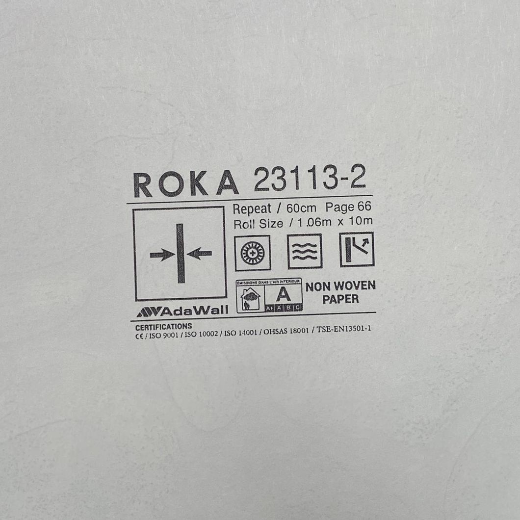 Шпалери вінілові на флізеліновій основі коричневий Roka AdaWall 1,06 х 10м (23113-2)