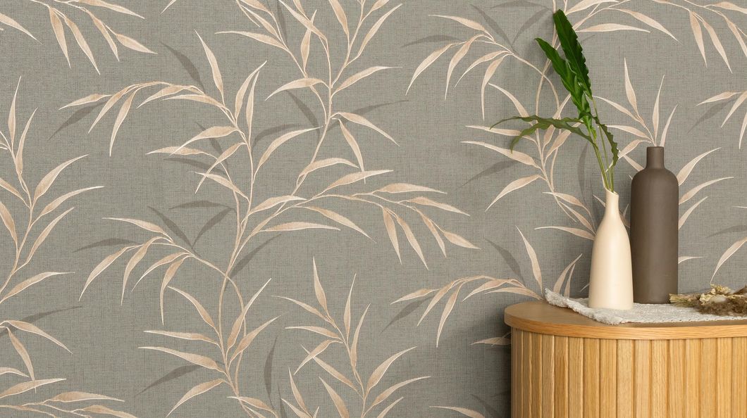 Обои виниловые на флизелиновой основе темно-серые Erismann Fashion for Walls 5 1,06 х 10,05м (12256-11)