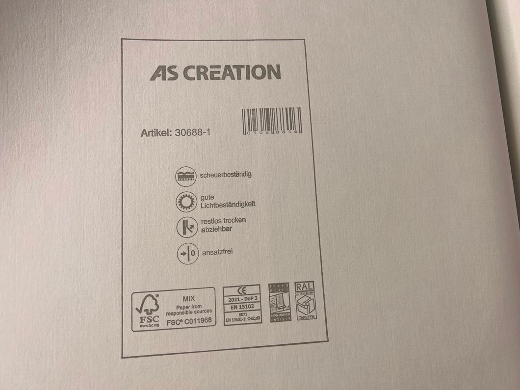 Обои виниловые на флизелиновой основе AS Creation Cuba бежевый 0,53 х 10,05м (30688-1)