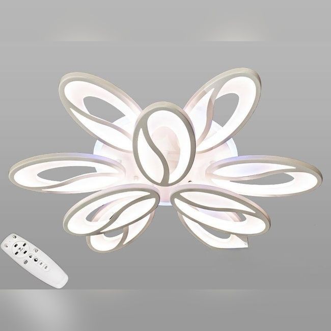 Потолочная LED-люстра с диммером и подсветкой, 150W
