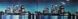 Панель стінова декоративна пластикова мозаїка ПВХ "Вогні великого міста" 957 мм х 480 мм (350бг), Синий, Синій