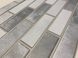 Панель стеновая декоративная пластиковая кирпич ПВХ "Акцент Серый" 971 мм х 489 мм (536ас), Серый, Серый