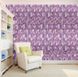 Панель стеновая самоклеющаяся декоративная 3D бамбуковая кладка фиолетовый 700x700x8.5мм (051), Фиолетовый, Фиолетовый