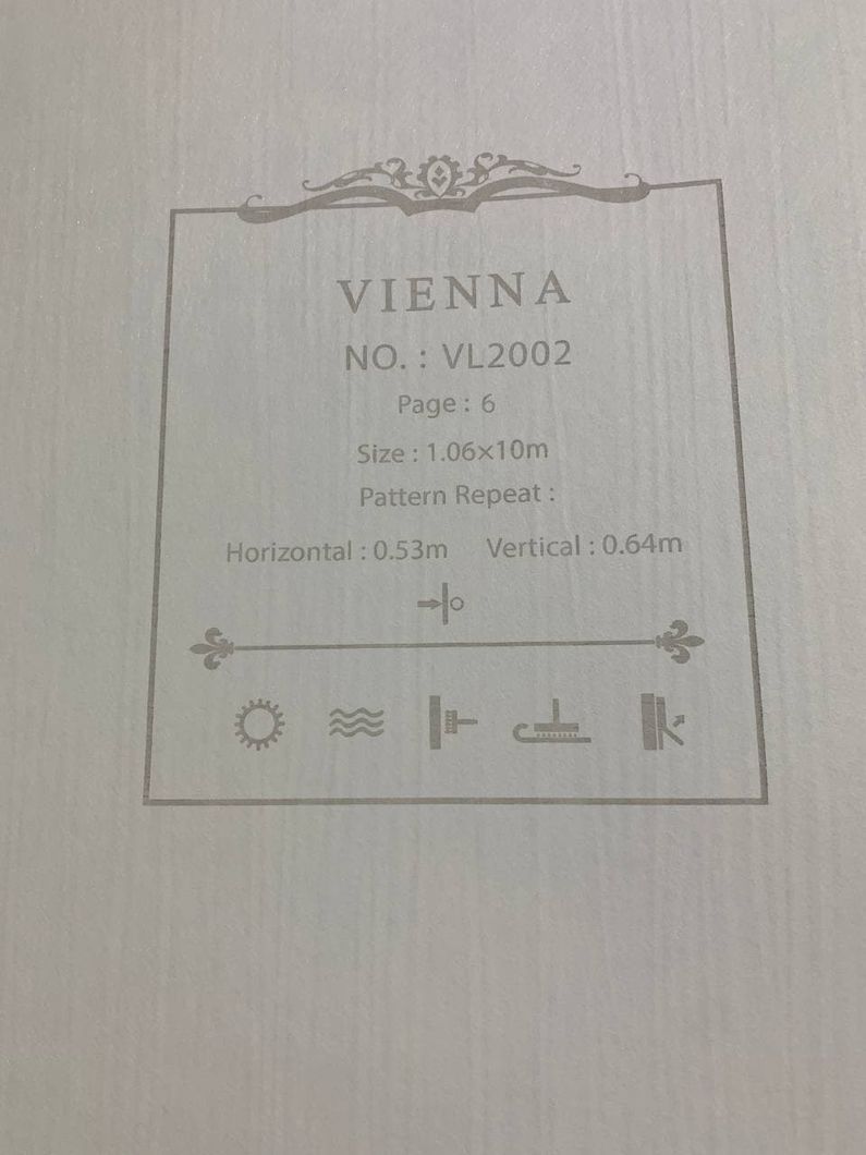 Шпалери вінілові на флізеліновій основі Vienna Золотистий 1,06 х 10,05м (VL2002)