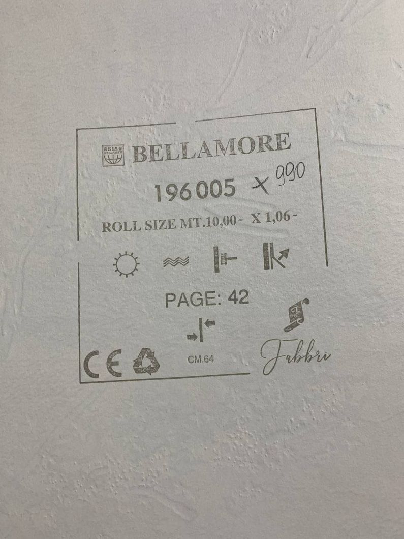 Обои виниловые на флизелиновой основе Wiganford Bellamore песочный 1,06 х 10,05м (196005)