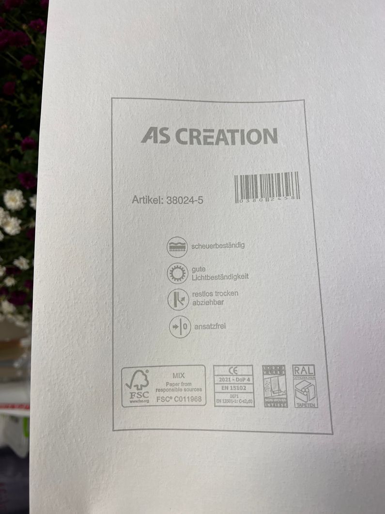 Шпалери вінілові на флізеліновій основі AS Creation Cuba бежевий 0,53 х 10,05м (38024-5)