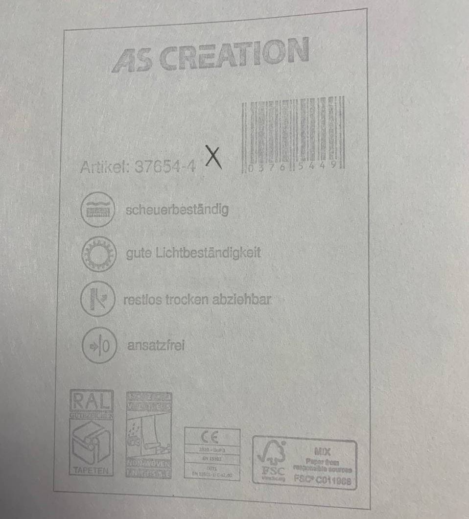 Вінілові шпалери на флизелиновій основі AS Creation History Of Art світло-бежевий 0,53 х 10,05м (37654-4)