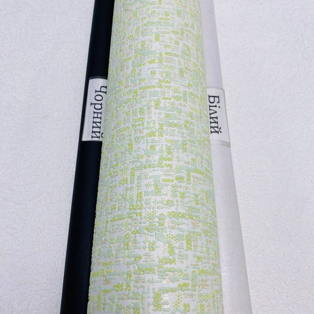 Шпалери вінілові на флізеліновій основі зелені Слов'янські шпалери VIP Class В188 Аквілон 1,06 х 10,05м (1244-04)
