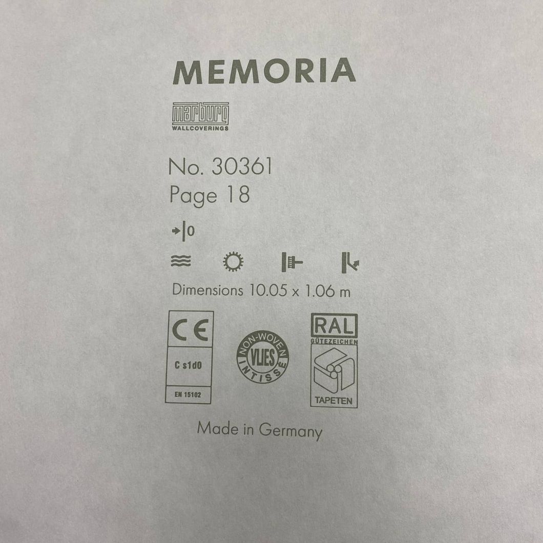 Обои виниловые на флизелиновой основе Черные Memoria Marburg 1,06 х 10,05м (30361)