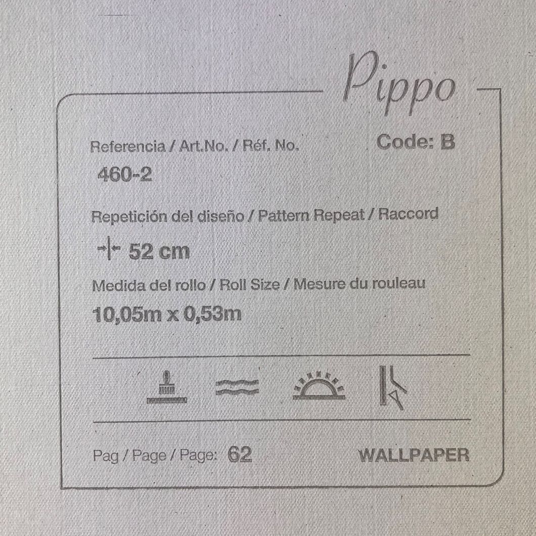 Обои бумажные ICH Pippo розовый 0,53 х 10,05м (460-2)