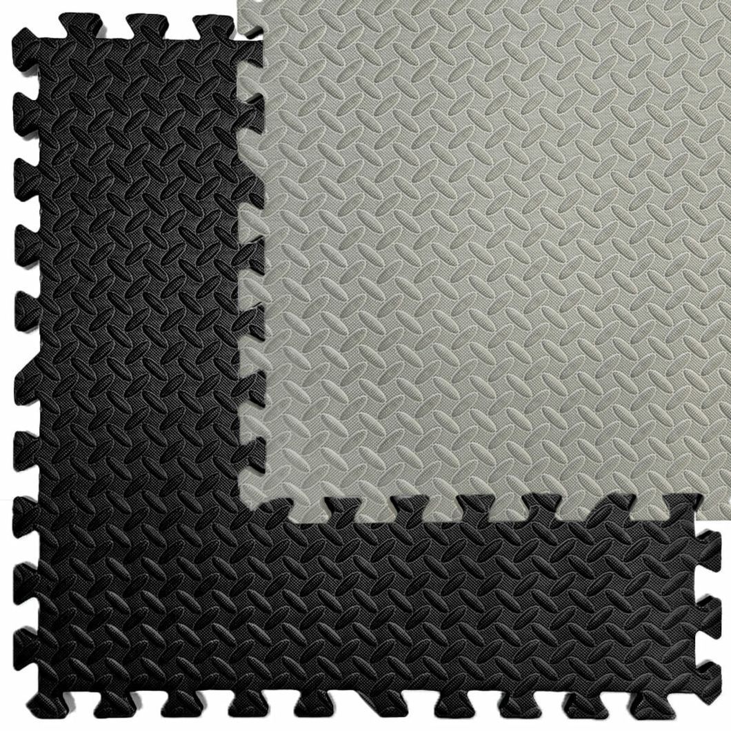 Напольное двустороннее покрытие GREY та BLACK 60*60cm*2cm (D) SW-00001843