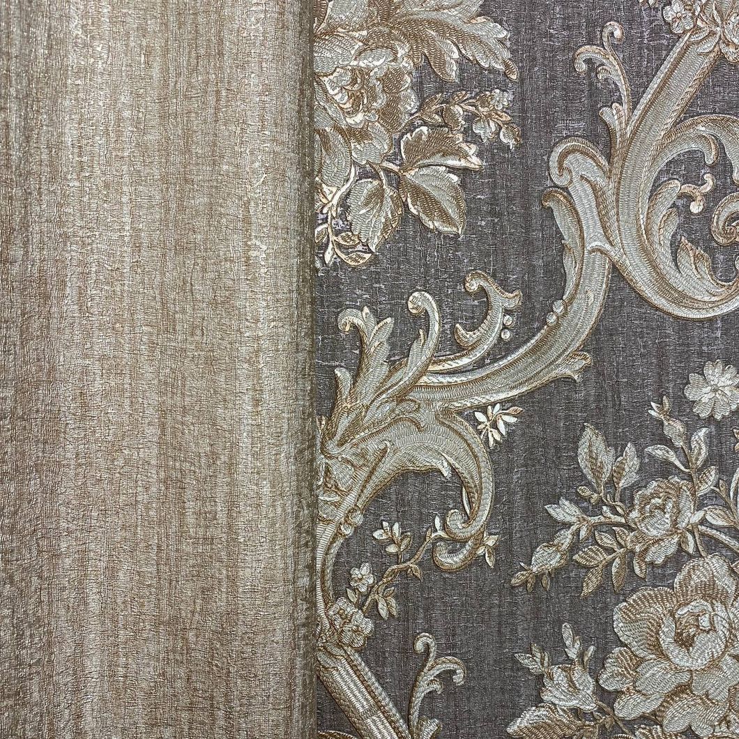 Обои виниловые на флизелиновой основе коричневый AdaWall SEYYAH 1,06 х 10,05м (1310-5)
