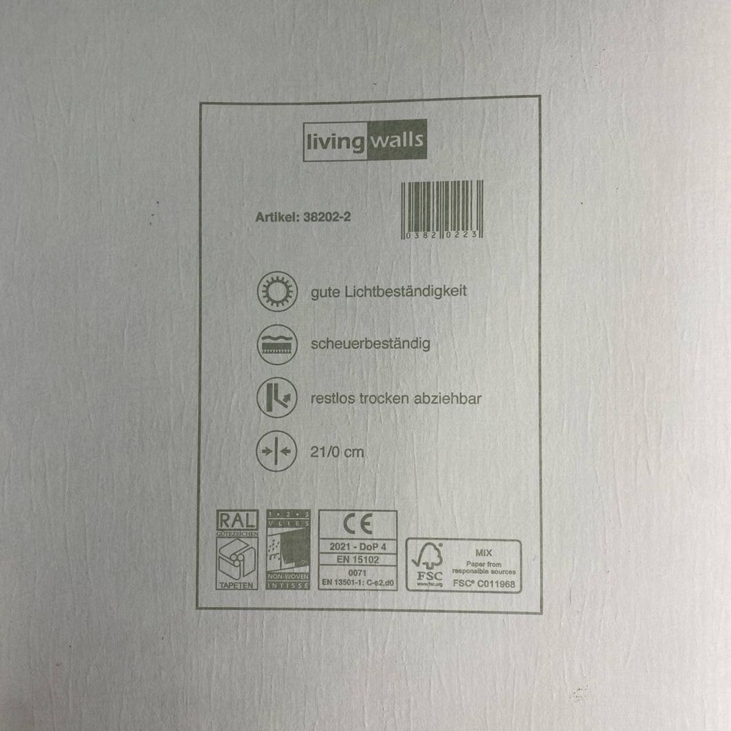 Шпалери вінілові на флізеліновій основі пісочні AS Creation Titanium 3 0.53 х 10,05м (38202-2)