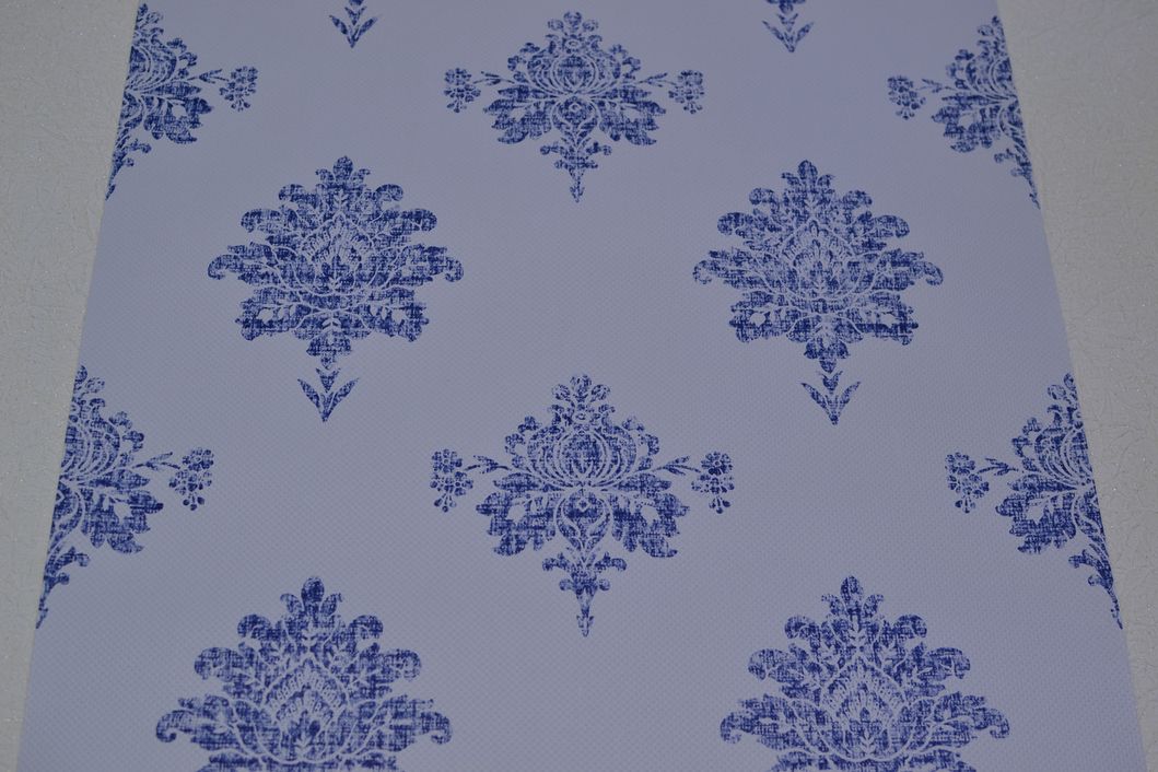 Шпалери дуплексні на паперовій основі Волдрім Вензель блакитний 0,53 х 10,05м (2513-7),