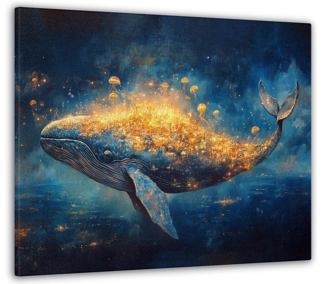 Картина на холсте МАKO " Полет кита " 50x70 см MK10555_5070