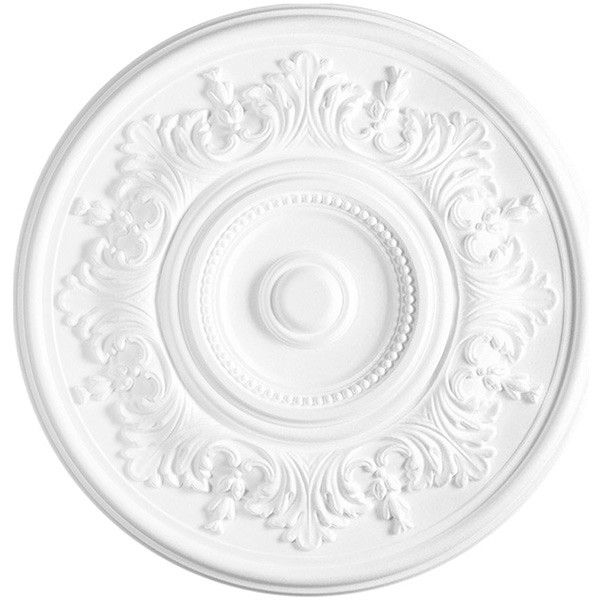 Розетка стельова кругла діаметр 52 см (200-520А), Білий, Білий