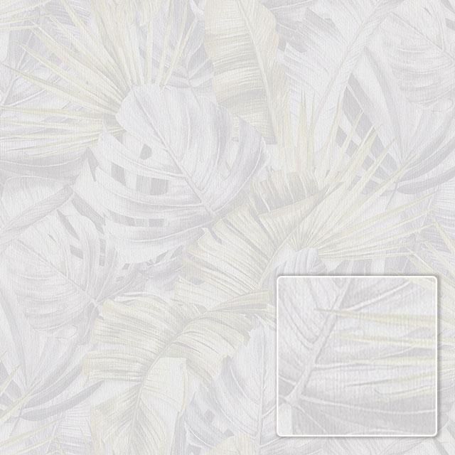 Шпалери вінілові на флізеліновій основі SINTRA Botanica сіро-бежеві 1,06х10,05м (524206), Сіро-бежевий, Сіро-бежевий, +