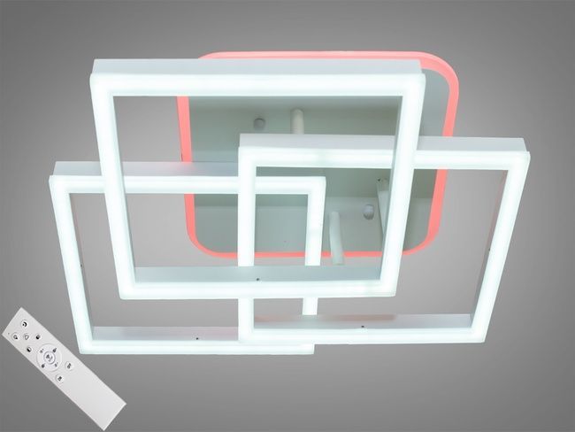 Світлодіодна люстра смарт світильник з пультом dimmer, 100W, білий