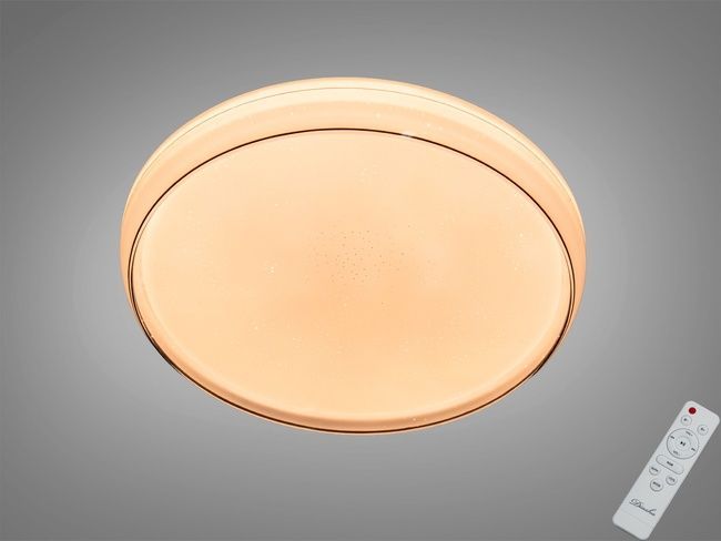 Люстра стельова Diasha Смарт біла RGB 70 Вт 12 м2, I-LINK додаток