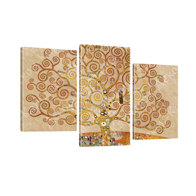 Картина модульная 3 части Климт Древо жизни 53 х 100 см (8303-81)
