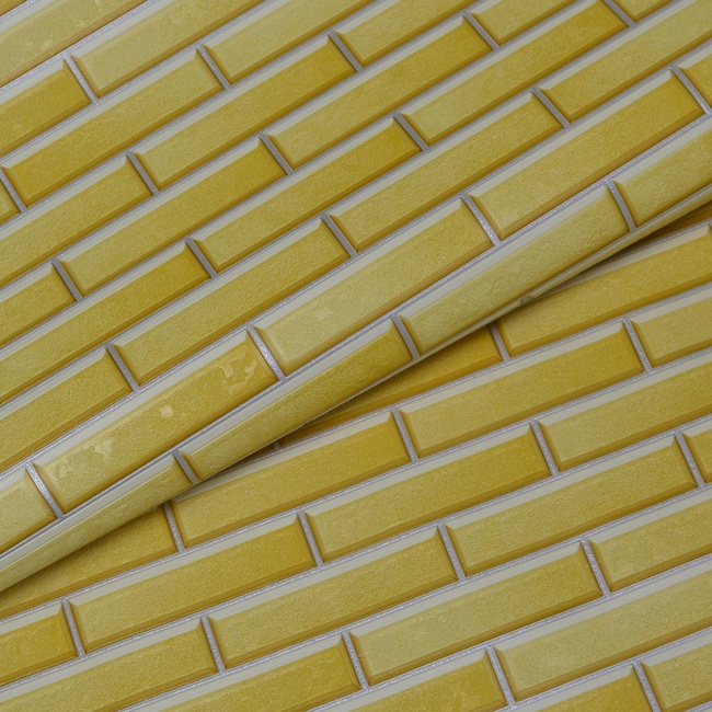Обои виниловые на бумажной основе супер мойка Славянские обои Expromt В49,4 Лего желтый 0,53 х 10,05м (5753-08)