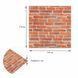 Декоративная 3D панель под рыжий екатеринославский кирпич, самоклейка 700x770x3мм (044-3) SW-00000696, Рыжий, Рыжий