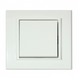 Выключатель 1-клавишный белый MINA 12/120 (401-010200-200), Белый, Белый