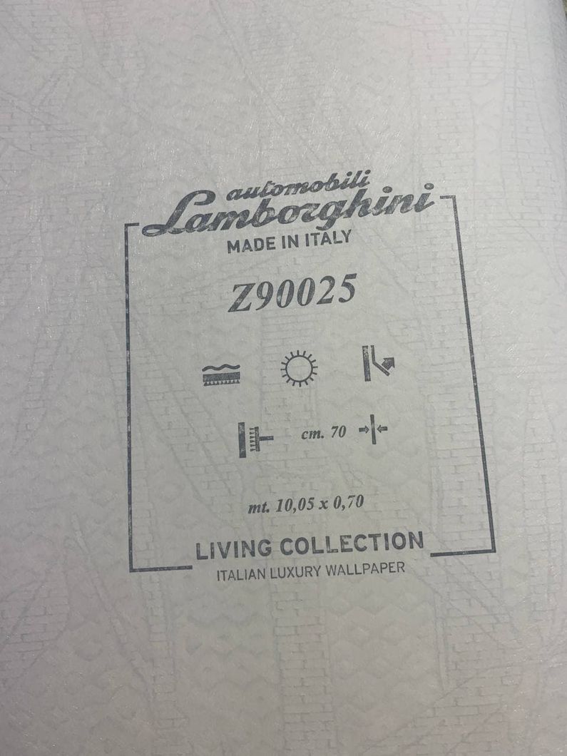 Обои виниловые на флизелиновой основе Zambaiti Parati Lamborghini 2 Зеленый 0,70 х 10,05м (Z90025),