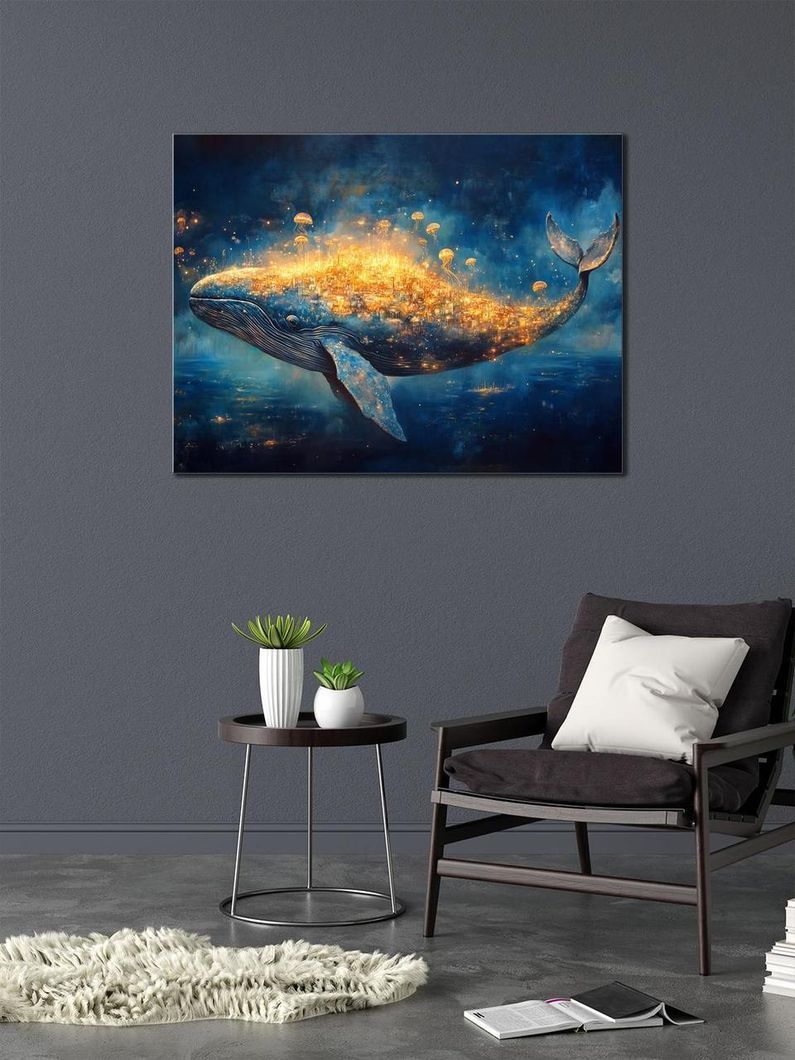 Картина на холсте МАKO " Полет кита " 50x70 см MK10555_5070