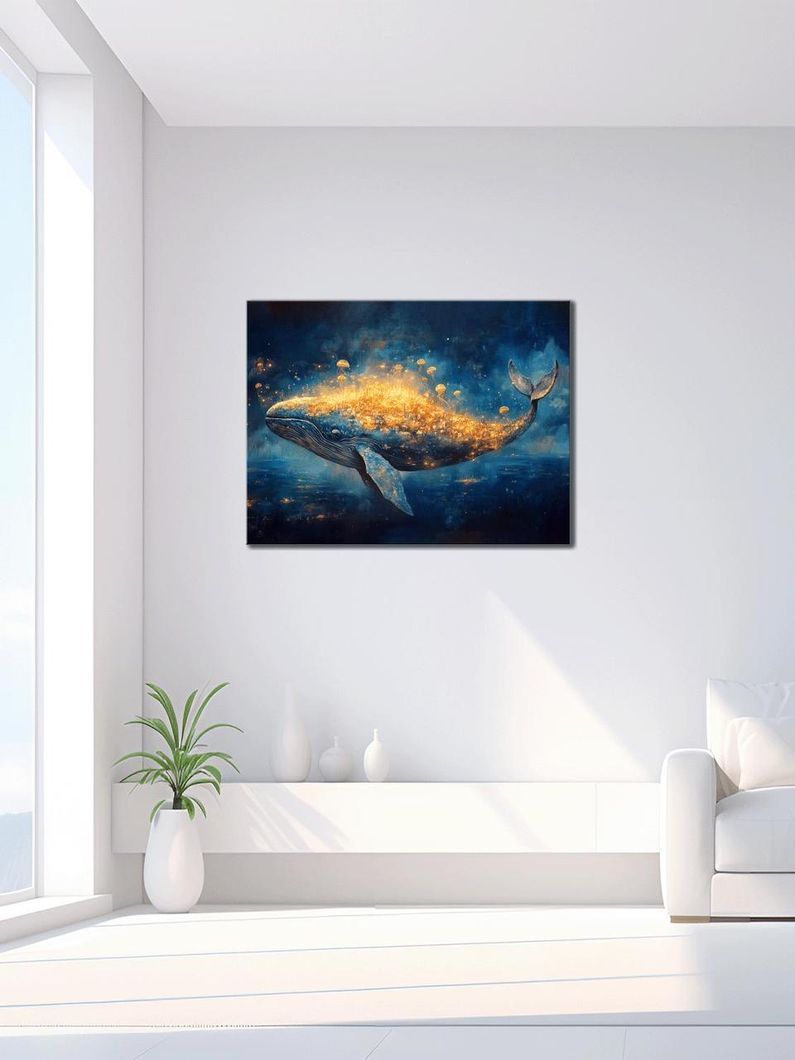 Картина на холсте МАKO " Полет кита " 50x70 см MK10555_5070
