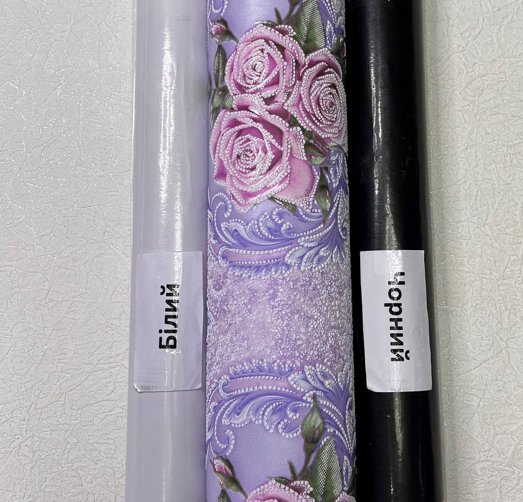 Обои акриловые на бумажной основе Славянские обои Garant В277 Николь фиолетовый 0,53 х 10,05м (7159-03)