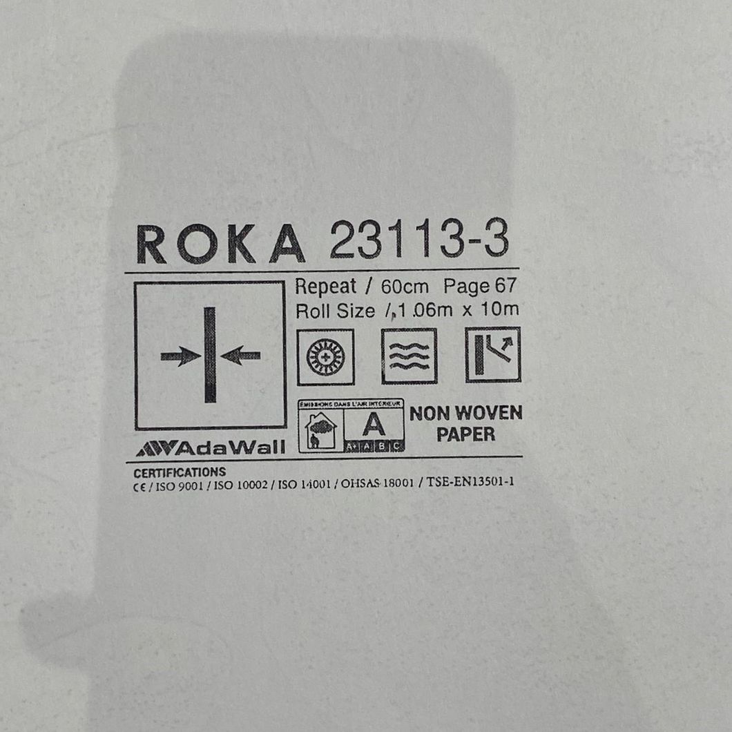 Обои виниловые на флизелиновой основе темно-серый Roka AdaWall 1,06 х 10м (23113-3)