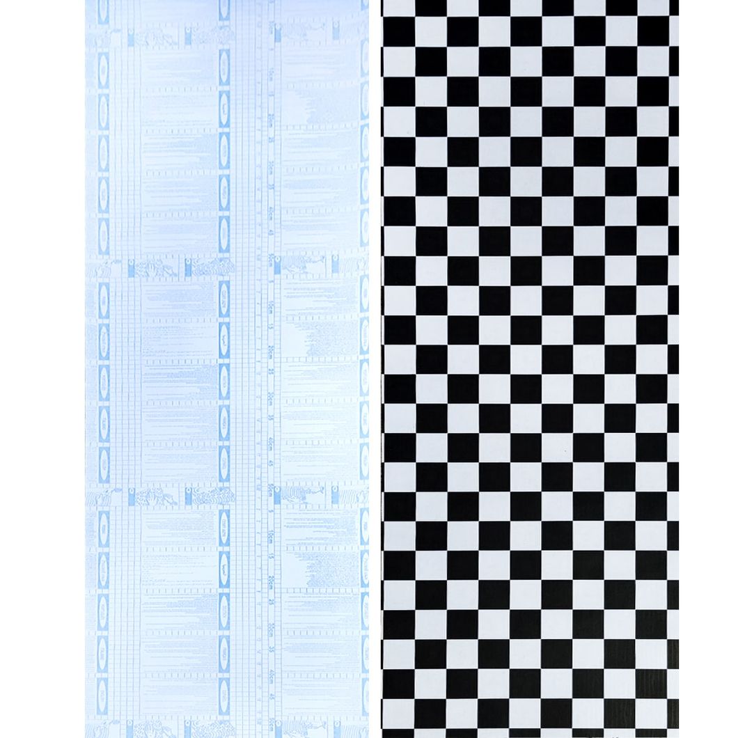 Самоклейка декоративна плівка шахмати 0,45Х10М (KN-X0038-1), Чорно-білий, Чорно-білий