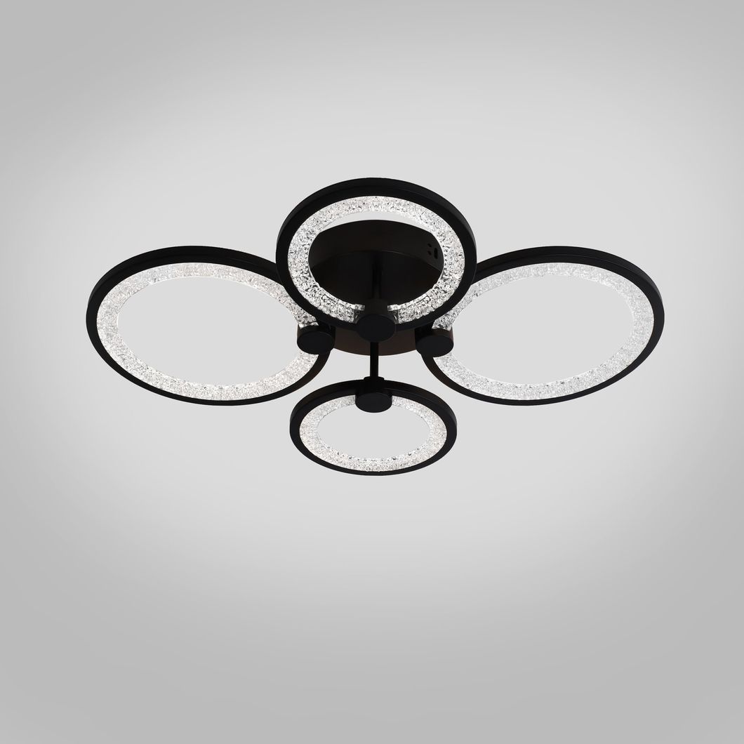 Люстра світлодіодна INTEREES IS K39556-2+2 BK, Черный