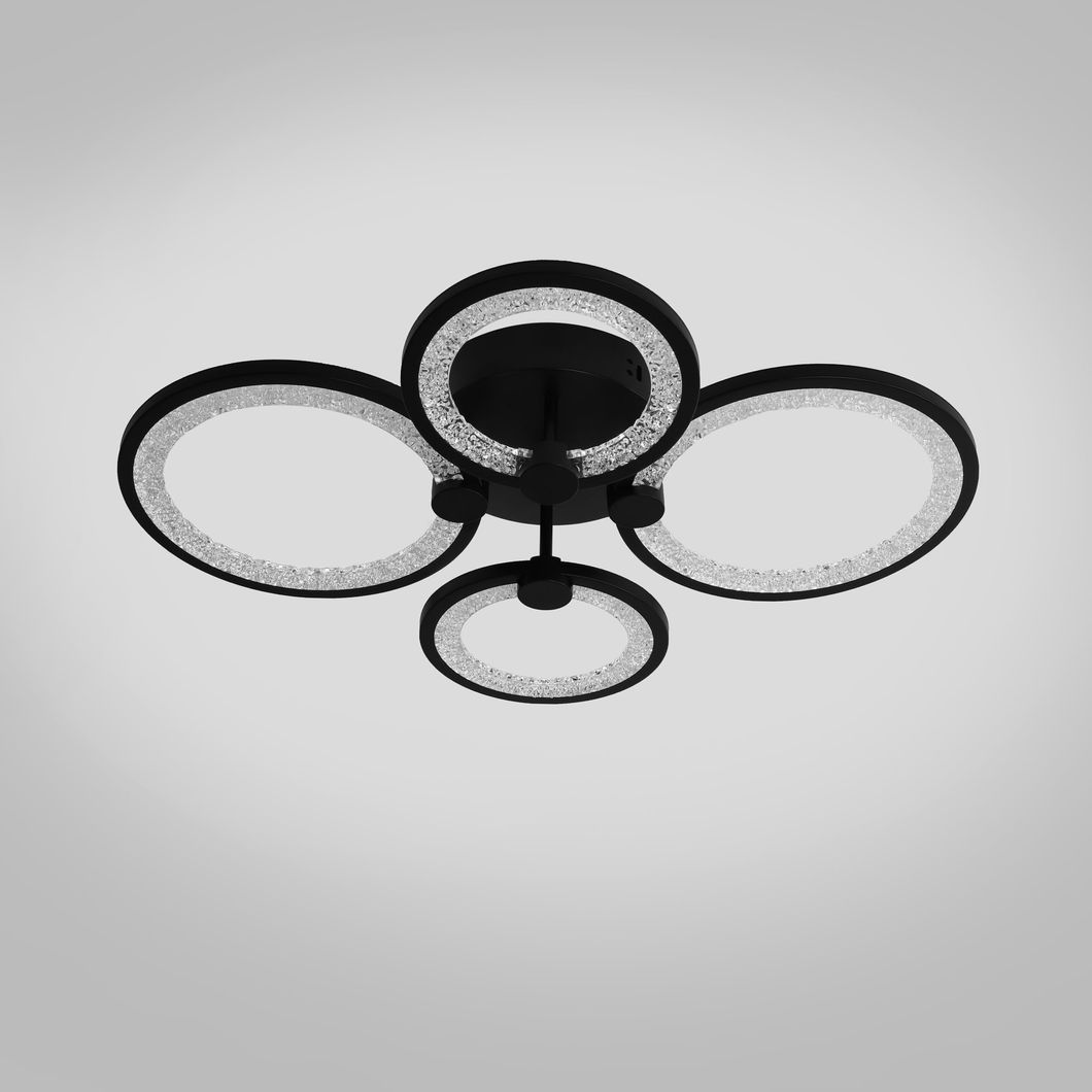Люстра світлодіодна INTEREES IS K39556-2+2 BK, Черный