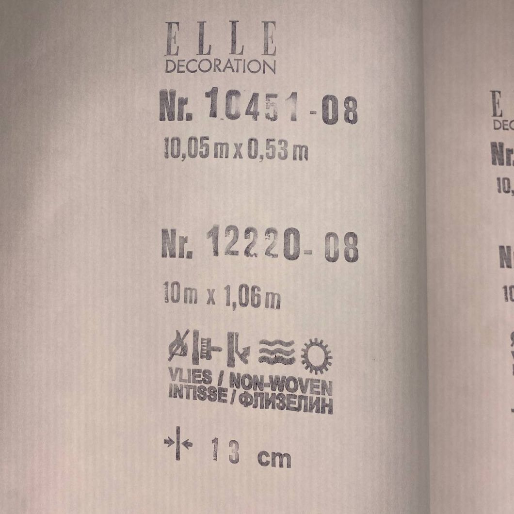 Обои виниловые на флизелиновой основе Синие Erismann Elle 4 1,06 х 10,05м (12220-08)