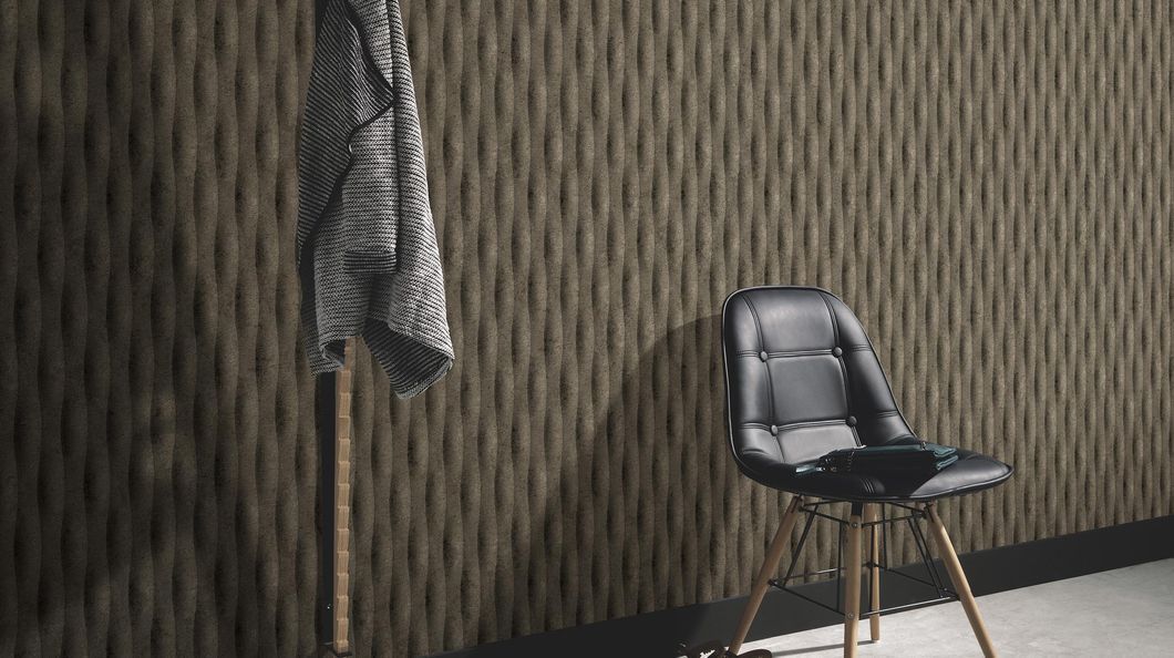 Обои виниловые на флизелиновой основе черные Erismann Fashion for Walls 5 1,06 х 10,05м (12251-15)