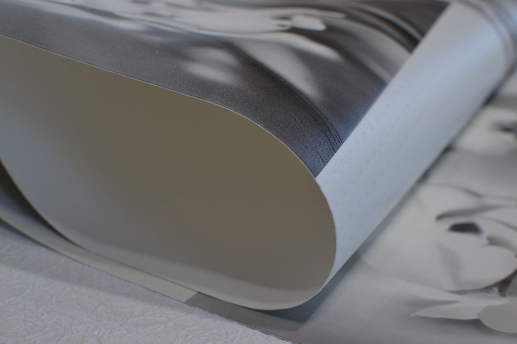 Обои виниловые на бумажной основе супер мойка Эксклюзив серый 0,53 х 10,05м (850-01)