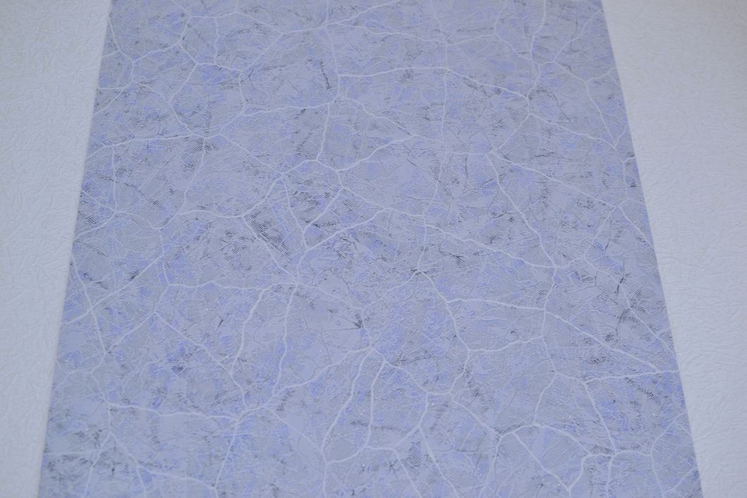 Шпалери вінілові на паперовій основі Слов'янські шпалери Comfort В41,4 Аврора 3 блакитний 0,53 х 15м (5684-03)