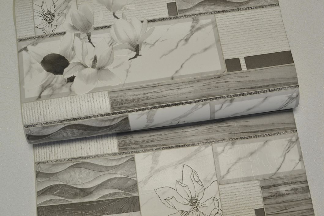 Шпалери вінілові на паперовій основі супер мийка Ексклюзив сірий 0,53 х 10,05м (879-01)