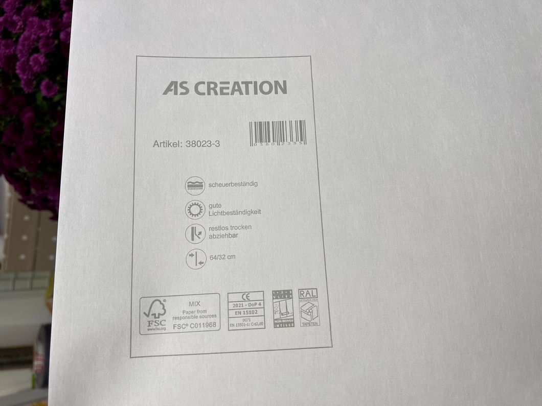 Обои виниловые на флизелиновой основе AS Creation Cuba черно-белый 0,53 х 10,05м (38023-3)